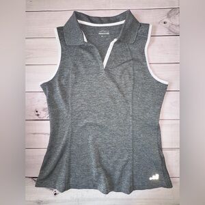 BCG Tru-Wick Sleeveless Polo Shirt - Size Medium Tennis Pickleball Preppy Summer